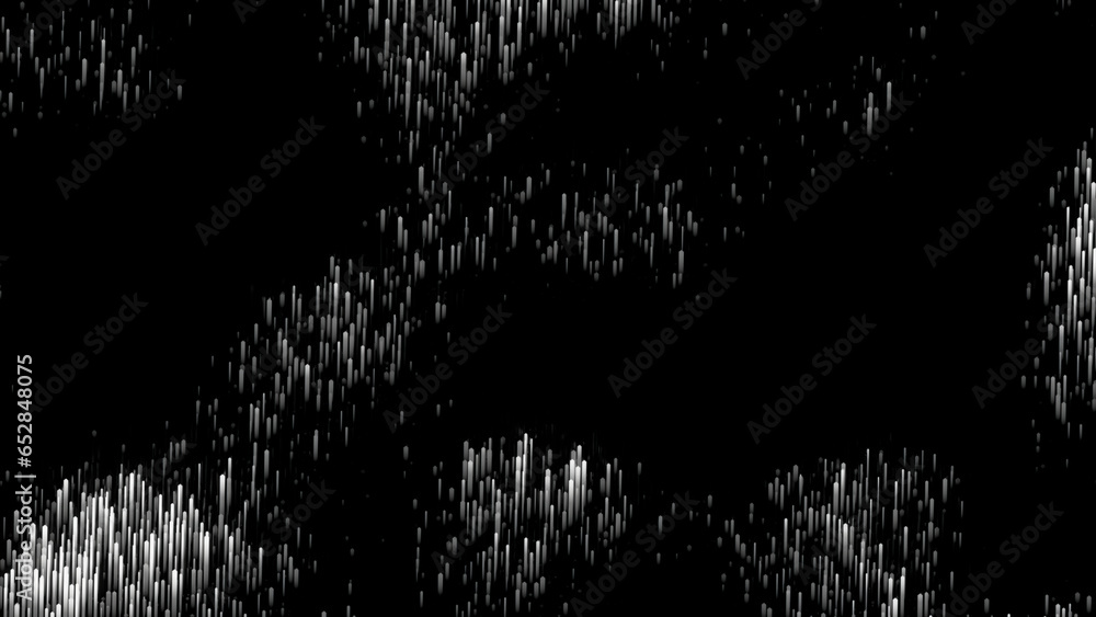 Poster white and green background. design. black background with multicolored shiny particles made in abstr