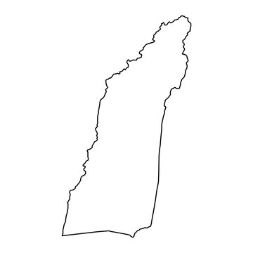 Helmand province map, administrative division of Afghanistan.