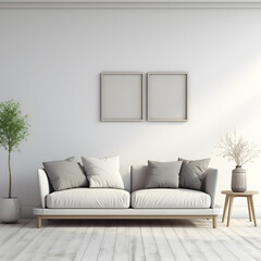 Fototapeta premium modern living room with sofa
