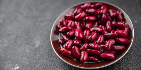 Red bean legume food appetizer meal snack on the table copy space food background rustic top view