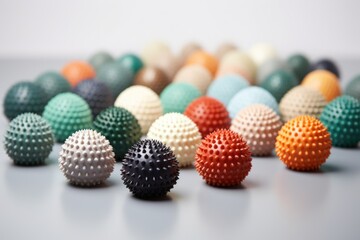 variety of acupressure balls in different sizes and colors