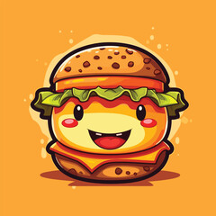 burger vector icon illustration
