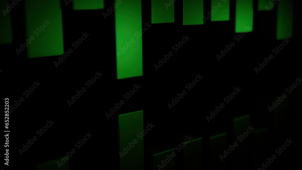 Aufkleber blue and green stripes. design. black background with stripes that go down and up in different direc