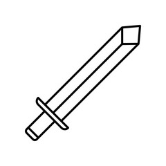 Simple sword icon. Vector illustration design.