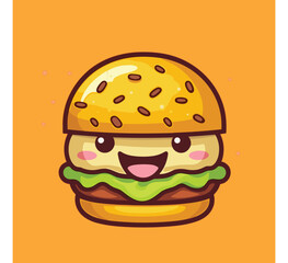 burger vector icon illustration