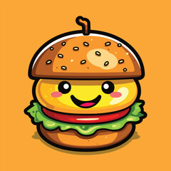 burger vector icon illustration