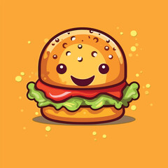 burger vector icon illustration