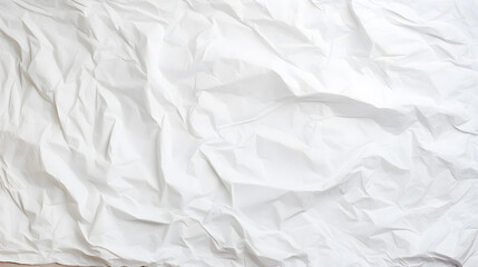 Fototapeta premium white crumpled and creased paper poster texture background.