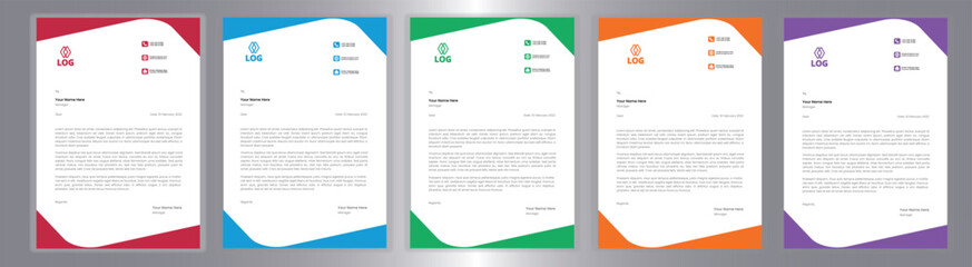 New Corporate And Creative Professional Business Elegant,Modern letterhead template design in minimalist style a4