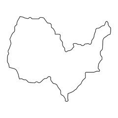 Kabul province map, administrative division of Afghanistan.