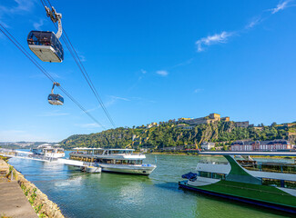 Rhein bei Koblenz, Ehrenbreitstein
