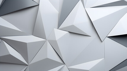 Geometric shapes gray paper, abstract background.
