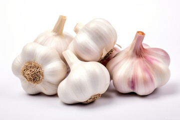 garlic on isolated background