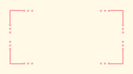 cute background with corner frame decoration