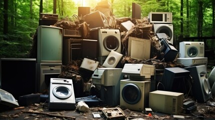 Collect and wait for disposal of electronic waste, refrigerators, washing machines, etc.