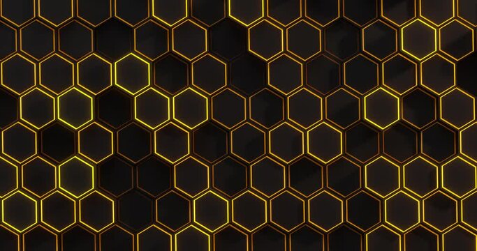 Hexagon Looping Background Texture