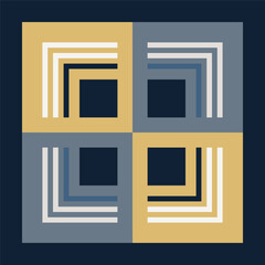Abstract Modern Pattern Created from Repetitive Shapes