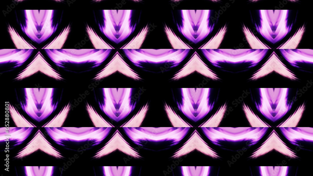 Poster blue and purple patterns. motion. bright patterns like a play of light and a kaleidoscope effect mad
