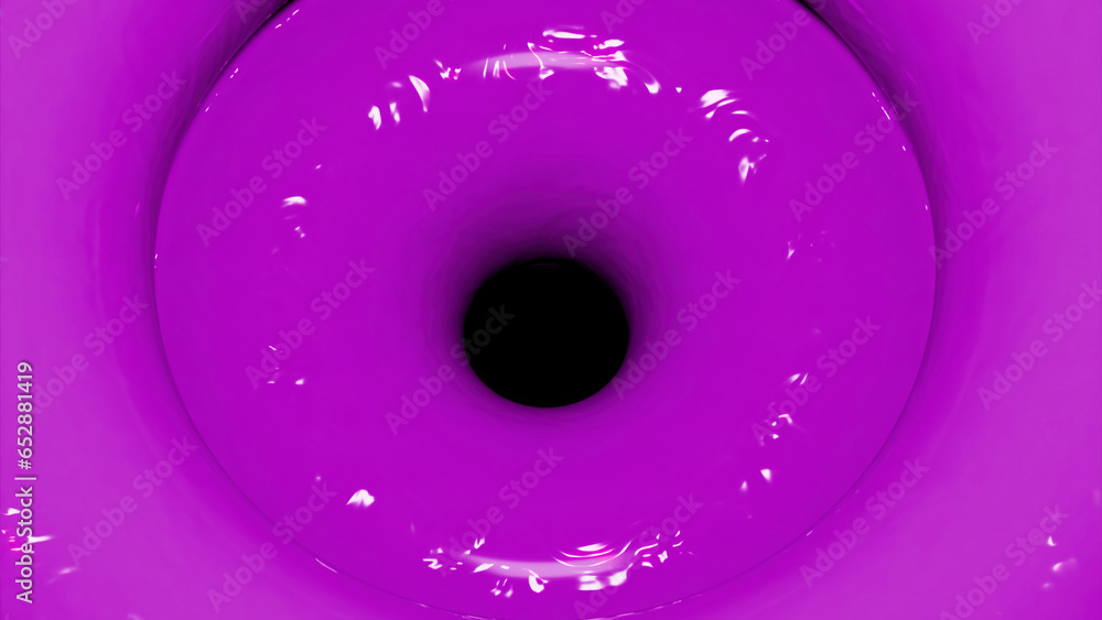 Poster purple and pink whirlwind. design. three d cycle made in abstraction.