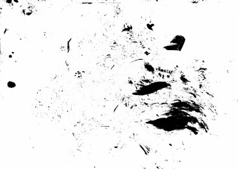 Abstract black and white background with grunge texture hand drawn illustration