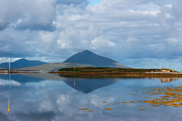 Achill lake and mountains