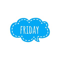 ''Friday'' Lettering Design