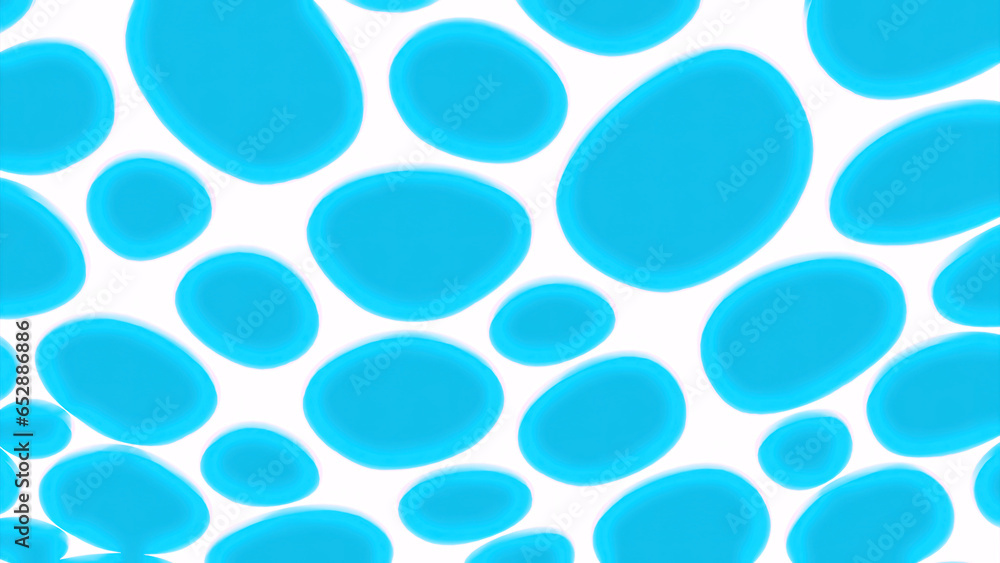 Poster white background and black background with bright spots. design. large bubbles that move in differen