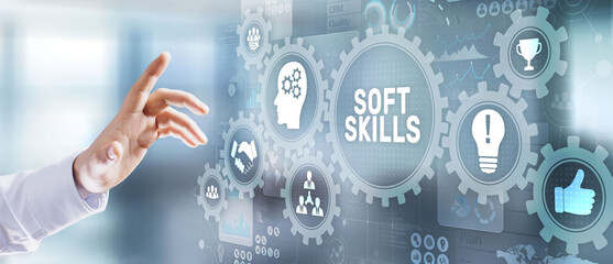 Soft skills and personal fitness responsibility HR human resources concept.