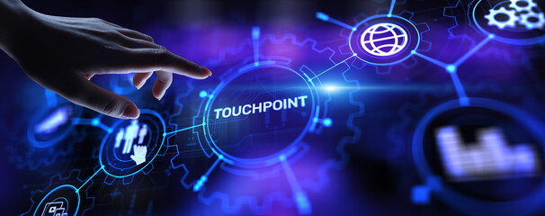 Touchpoint. Business strategy advertising and marketing concept.