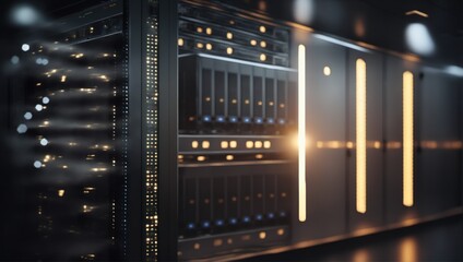 Server Farm Data Analysis. Critical for data analysts, server farms used for in-depth data analysis and processing..