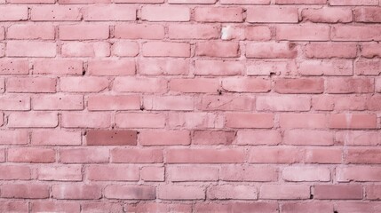 Pretty in Pink. Brick Wall Backdrop with Copy Space
