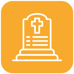 Fototapeta premium Cemetery Vector Icon Design Illustration
