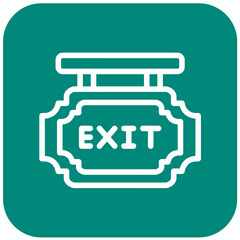 Exit Vector Icon Design Illustration