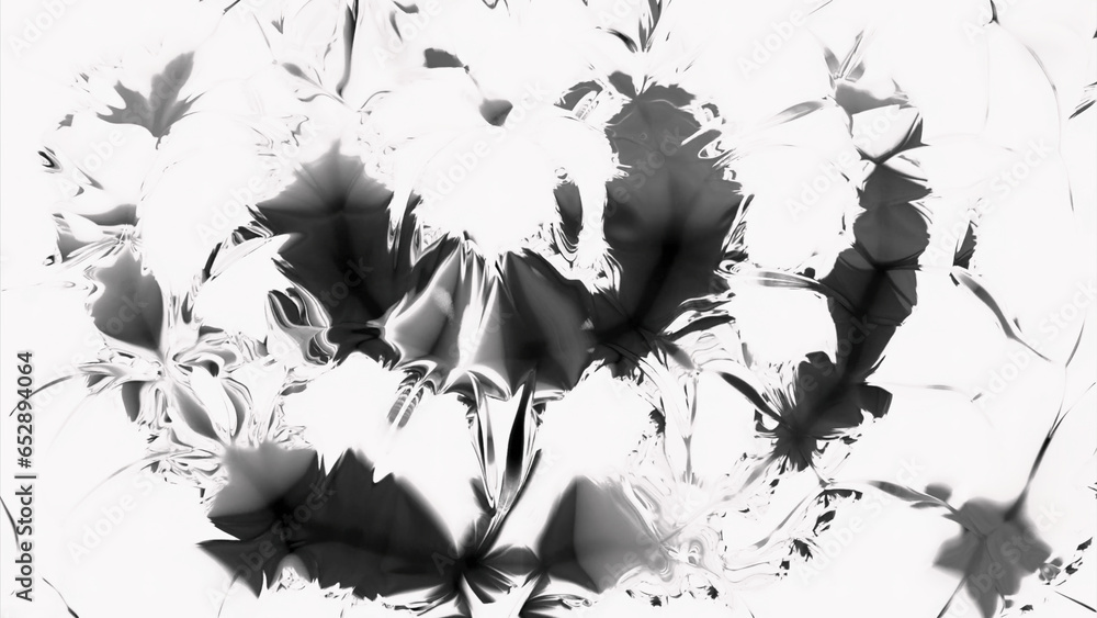 Poster liquid pattern with effect of moving explosion. design. moving circular galaxies in liquid 3d patter