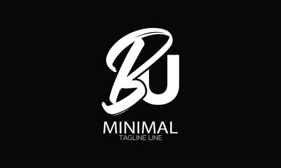 letter icon BU vector