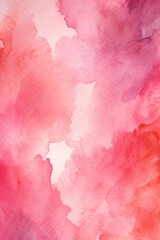 Sugar cotton pink clouds design background.Watercolor style texture. Delicate card. Elegant decoration. Fantasy pastel color