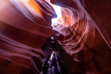 This photo is a landscape piece taken in Antelope Canyon in the United States. It was completed by MJFOX Film and Photography. 