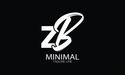 letter icon BZ vector