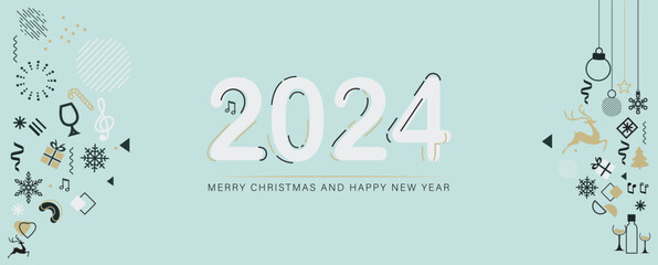 merry christmas and happy new year 2024