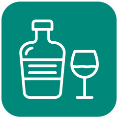 Cognac Vector Icon Design Illustration