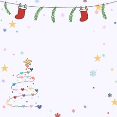 christmas card with space