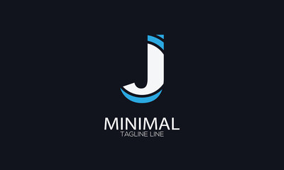 letter icon J vector