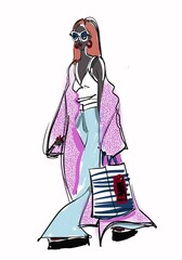 person with a suitcase