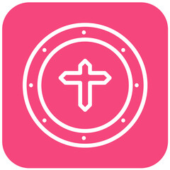 Fototapeta premium Shield Vector Icon Design Illustration