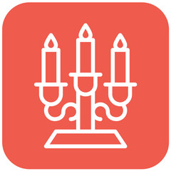 Candlestick Vector Icon Design Illustration