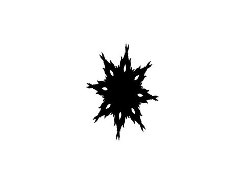 Star rotation animation. Star animation element for gif banner. Star animation element for video frame Ornament rotation animation.
