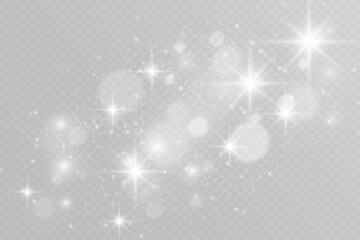 Brilliant dust vector shine. Glittering shiny ornaments for background. Vector illustration.	

