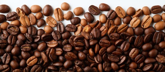Collection of vertical photo backgrounds with copy space featuring canvas and coffee beans