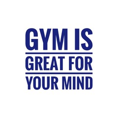 ''Gym for your mind'' Quote Illustration