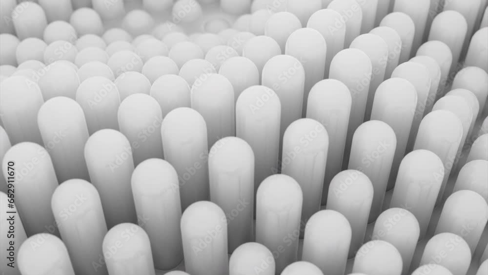 Poster abstract dynamic animated wave moving structure of colorful columns or blocks. design. up and down j